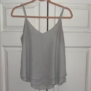 Shinestar Light Gray Layered V-Neck Camisole